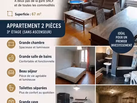 a vendre f2 proche gare belfort