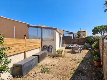pavillon t2 + mezzanine - grand jardin  terrasse / vu sur étang et mer