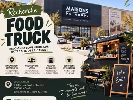 emplacement food truck – parking maisons du monde