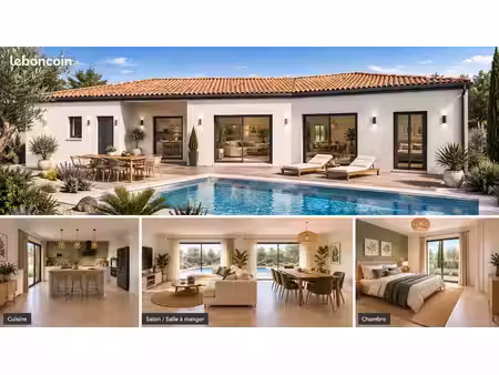 maison contemporaine 105 m² avec suite parentale et garage 21 m² sur terrain 635 m² à biza