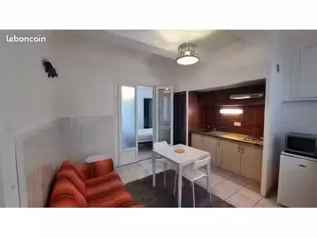 appartement meublé 2 pièces - 27 m2 - rdc