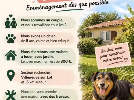 recherche maison location