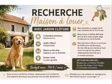 recherche maison a louer