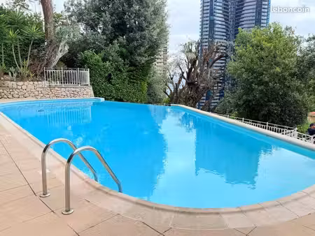 location deux pièces meublé beausoleil parking piscine