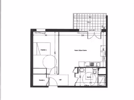 appartement 2 pièces 46 m²