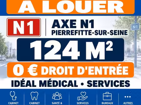 local 124 m² pierrefitte sur seine