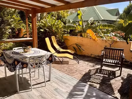 à louer – charmant bas de villa meublé avec terrasse & piscine – charges comprises