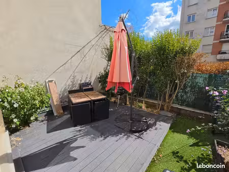 appartement t3 en duplex 61 m² - plein sud avec jardin/terrasse  parking & cave
