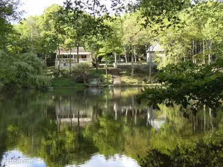 maison avec etang et forêt en charente