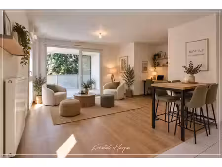 appartement à vendre 3 pièces nantes (44) t3 avec grand balcon – vue verdoyante – 2 statio