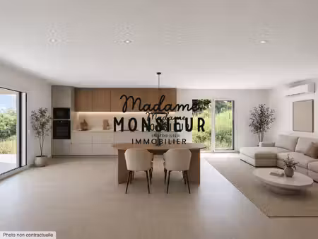 maison contemporaine de plain-pied avec prestations haut de gamm