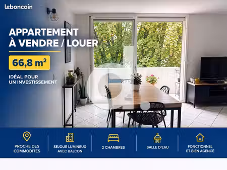 appartement 3 pièces 67 m²