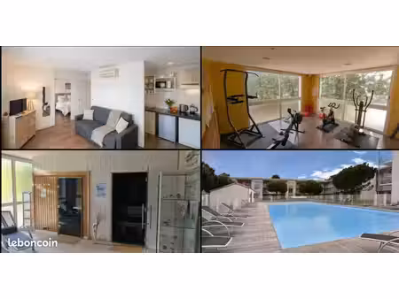 t3 meublé 55 m² avec terrasse 20 m² et piscine – lagord / la rochelle