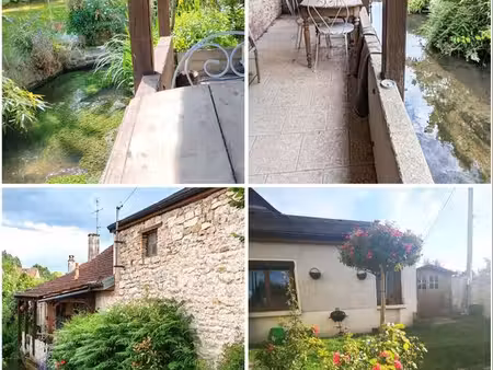 maison 150 m² de plain-pied avec terrasse au bord de la rivière – 15 min de dijon