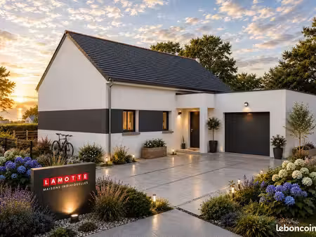 projet de construction d'une maison 92 m² avec terrain à plouagat (22)