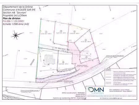 aouste-sur-sye – 2 derniers terrains disponibles – 498 m² et 509 m² – vue & calme
