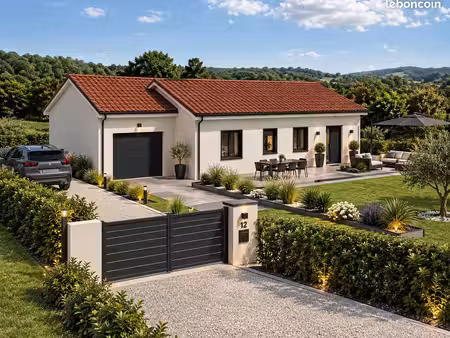 projet de construction d'une maison 86 m² avec terrain à anneyron (26)