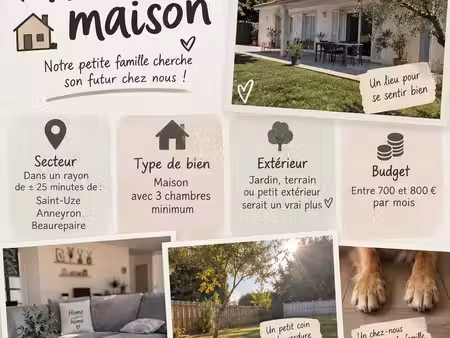recherche maison a louer