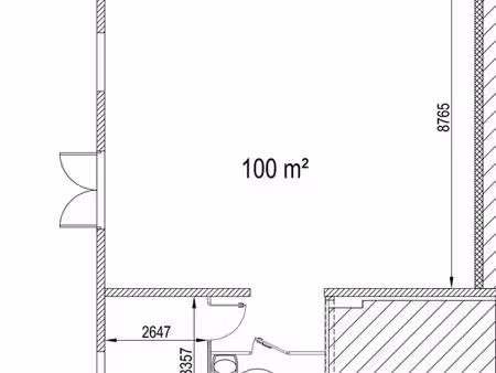local commercial 100m²