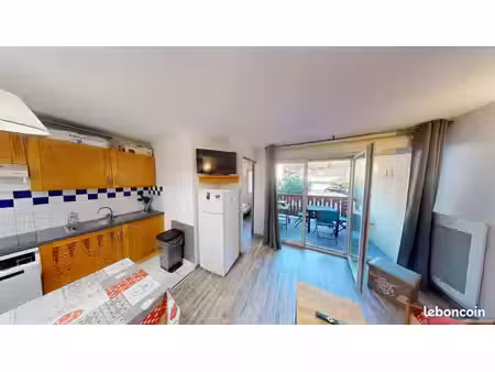 ?️ bagnères-de-luchon – appartement t2 bis de 36 m²  balcon exposé ouest  parking – 118 00