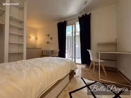 studio meublé 16 97 m²+veranda 10m²– parking et jardin – proche fac & tram b
