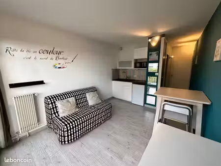studio meublé 18 m² – carnon – résidence sécurisée avec ascenseur