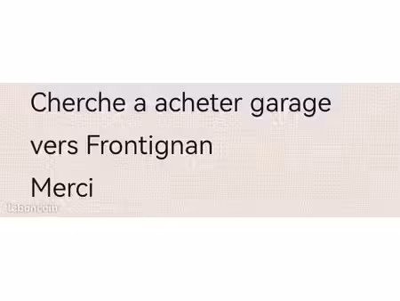 cherche un garage