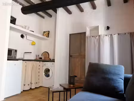 location studio meublé à gallician