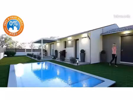 projet de construction d'une maison 90 m² avec terrain à alignan-du-vent (34)