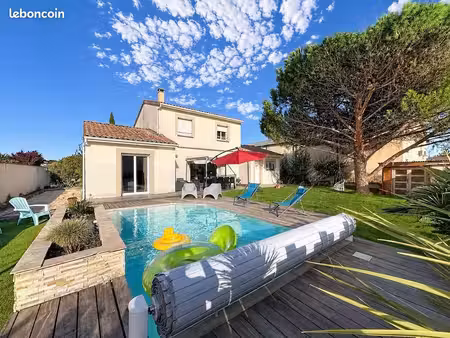 maison 4 chambres et bureau - piscine - centre de castelginest