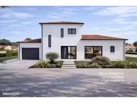 saint-jory : maison contemporaine sur mesure avec terrain de 1410 m² au cœur de la ville