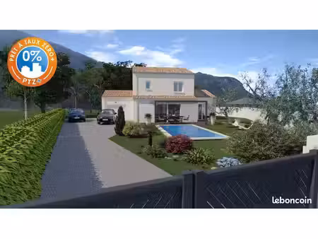 projet de construction d'une maison 89 m² avec terrain à lauret (34)