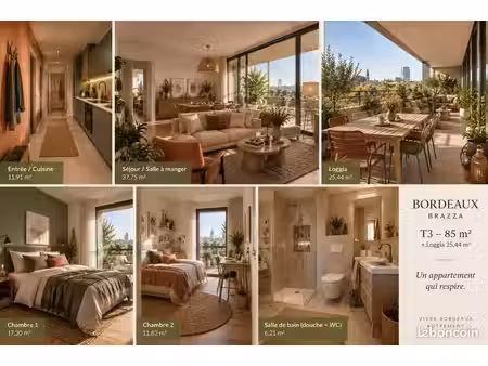 appartement 3 pièces 85 m²