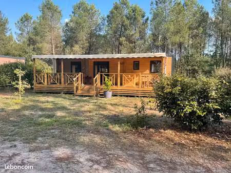 mobil home louisiane particulier de 2025 / 40 m2 avec terrasse 30m2 et cabanon en bois 5m2