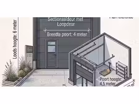entrepôt à louer à roeselare pour € 725