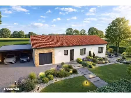projet de construction d'une maison 90 m² avec terrain à sorbets (40)
