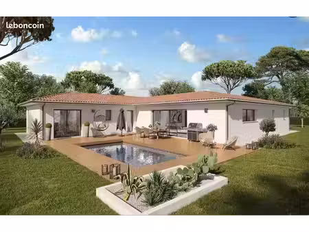 maison contemporaine de 4 chambres deux salles d'eau 120 m² habitable plus garage modèle t