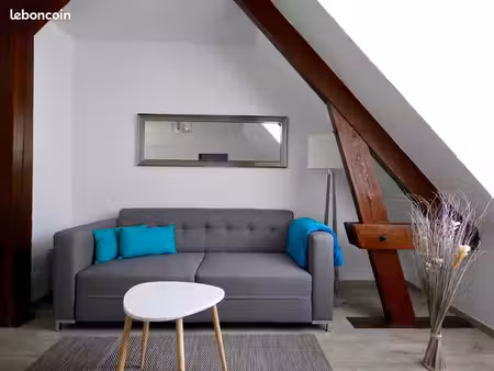 blois hyper-centre : grand t2 meublé  rénové  poutres  fibre  idéal étudiant/jeune actif  