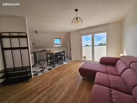 t2 meublé 47 m² avec terrasse - saint-herblain