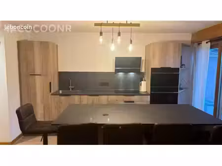 t3 meublé 40 m² – terrasse  jardin  balcon & garage – flumet