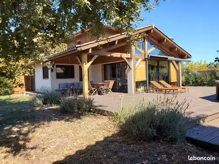 maison à ossature bois meublée 106 m² avec piscine – mimizan – bail mobilité