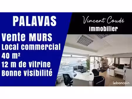 local commercial 40 m² palavas-les-flots
