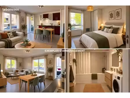 grand t2 de 48m2 + balcon + parking - tout à pieds (gare et commerces) - thouaré sur loire