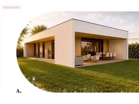 construction d'une élégante villa d' architecte 82 m² sur terrain à saint-chamond (42)