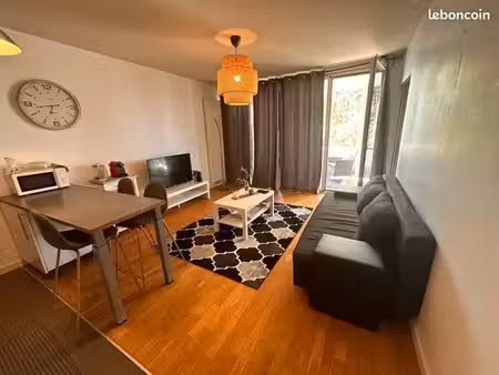 ? t2 meublé – bègles – 42 m² avec grande terrasse et parking sécurisé