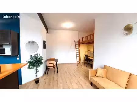t2 47m² meublé refait à neuf à saint-genest-lerpt. très calme