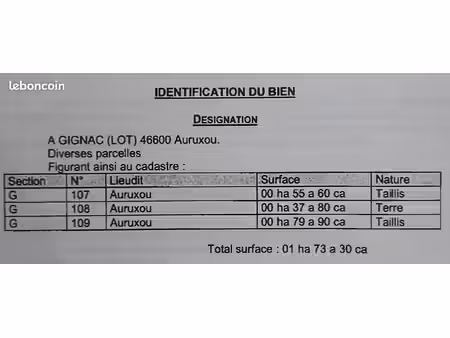 vends terrains agricoles