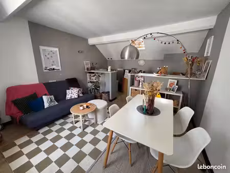 t2 lumineux avec charme sous combles – angers – 700 + 25 de charges