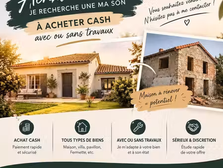 achat maison cash