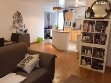 loue grand t2 de 60 m2 avec terrasse privative de 50 m2  quartier de la doutre